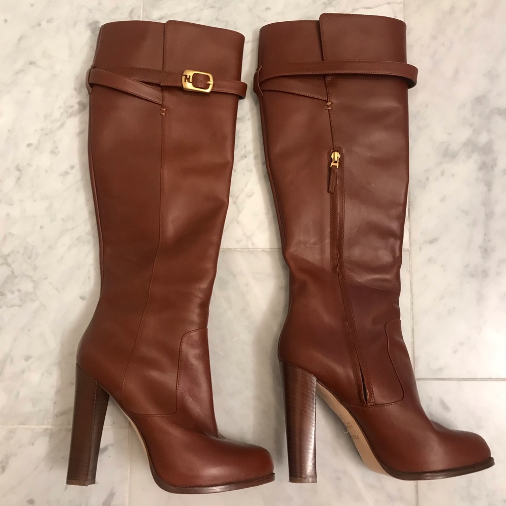FENDI high heeled brown boots